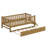 Platform Bed With Guardrail And Trundle-2024136332