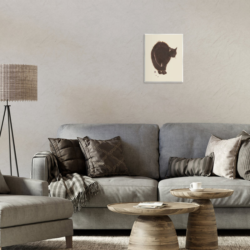  Art mural "Minimal Cat on Beige" par Grace Popp