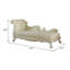 Chaise longue en tissu avec 2 coussins