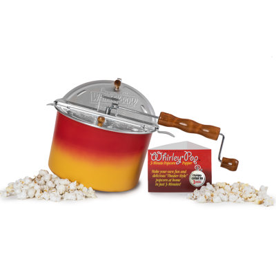 Wabash Valley Farms Whirley Pop Color Changing Stovetop Popcorn Popper