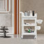 Chariot de rangement de salon de beauté 3 niveaux avec tiroir et roulettes-109742824