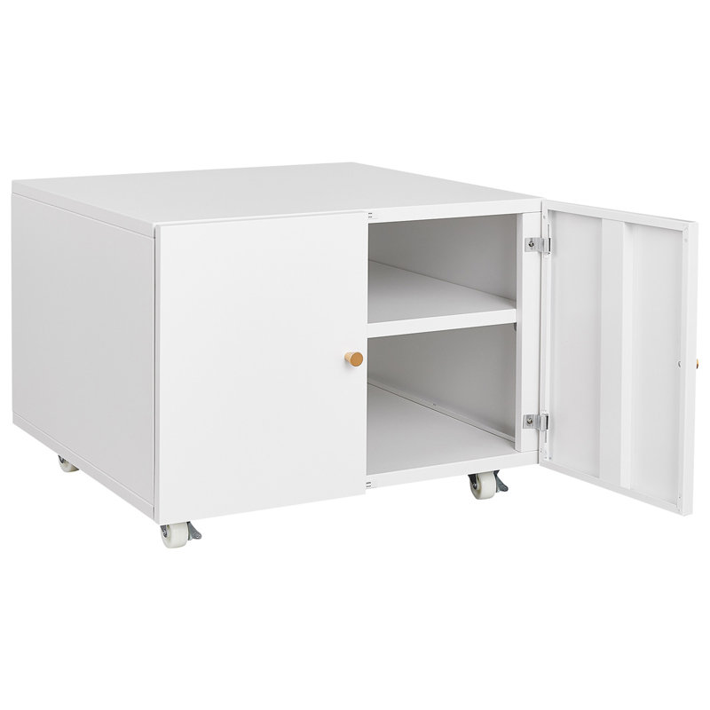 Support d'imprimante en métal avec tables de rangement mobiles pour petits espaces avec porte