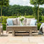 Canica 3 Seat Sofa Rattan Dining Set - with Rising Table & Footstools