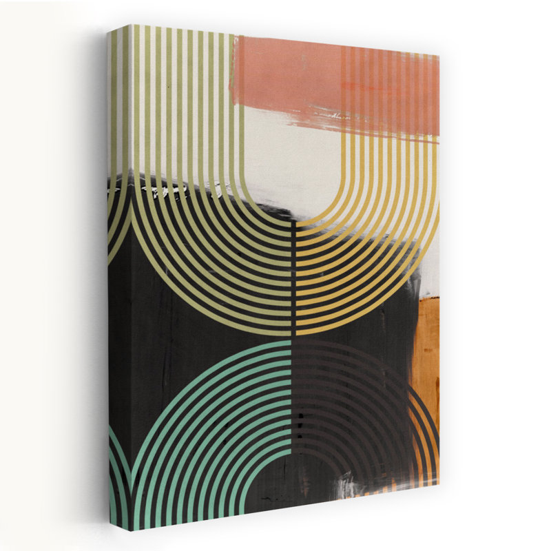 «Bolded II», art géométrique abstrait moderne, H 60 po x l 40 po