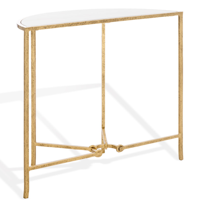 Markley Forged Metal Half Moon Console Table