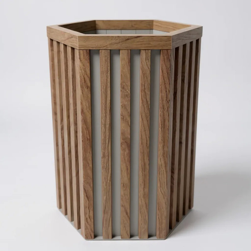 Hexagon Column Planter, 22.25" H x 13.5" W x 11.75" D