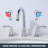 Widespread Bathroom Faucet with Drain Assembly-88282571