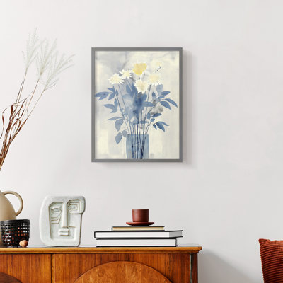Série FLORAL DCLxxxviii - reproduction encadrée de qualité supérieure - prête à être accrochée - aucun clou requis