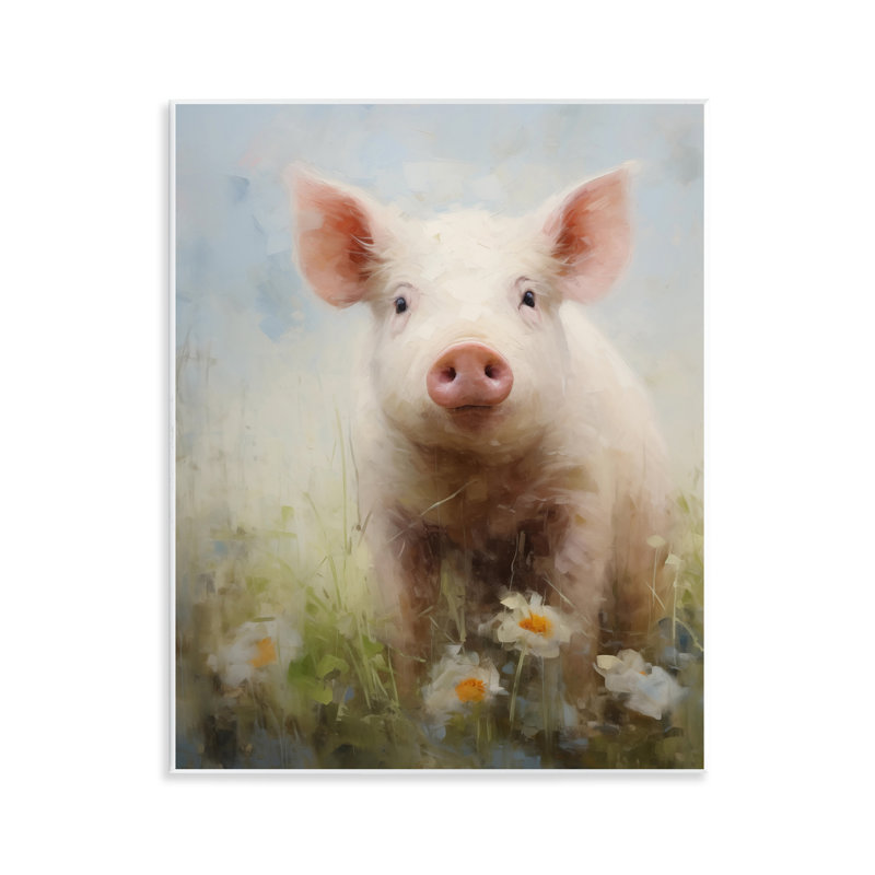  «Spring Garden Piggy» par Arlington Prints