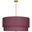 Lustre tambour 3 lumières à abat-jour Decker-66954386-123476814