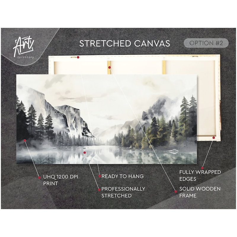 Affiche ou toile horizontale Yosemite, décor de ferme, Affiche non encadrée, H 30 po x l 60 po