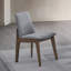 Chaise de salle à manger rembourrée à cadre en bois