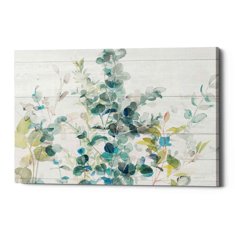 «Eucalyptus I on Shiplap Crop» par Danhui Nai, art mural sur toile