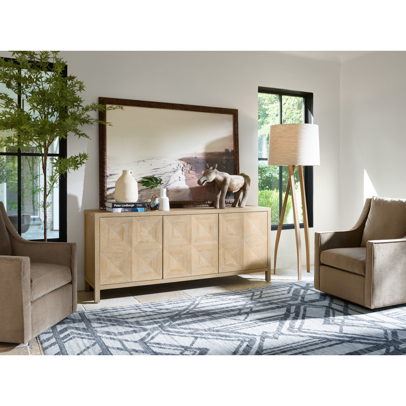 Bilbrook 76'' Media Console, Natural Oak