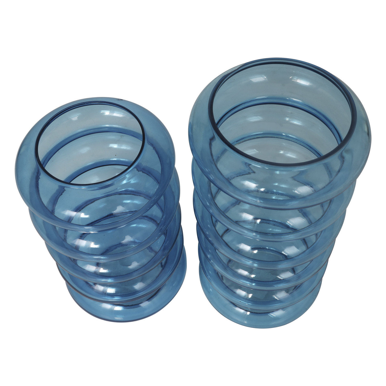 Glass Table Vase, Blue