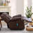 3-Piece Genuine Leather Reclining Living Room Set