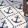 Tapis ivoire / bleu marine Yepez