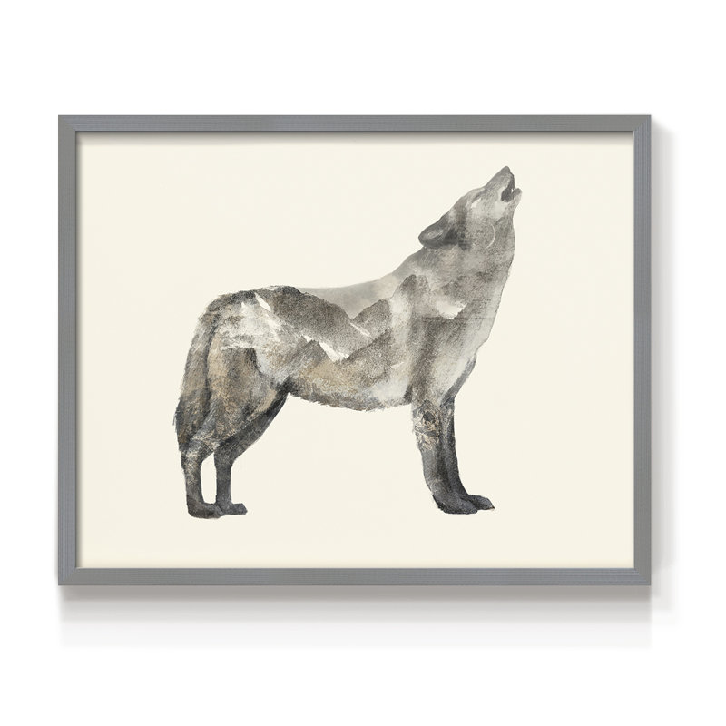 The Wilderness V -Framed Print - Restickable, H 16 po x l 20 po, Gris