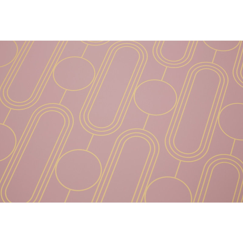 Anyia Geometric Rectangle Placemat, Pink