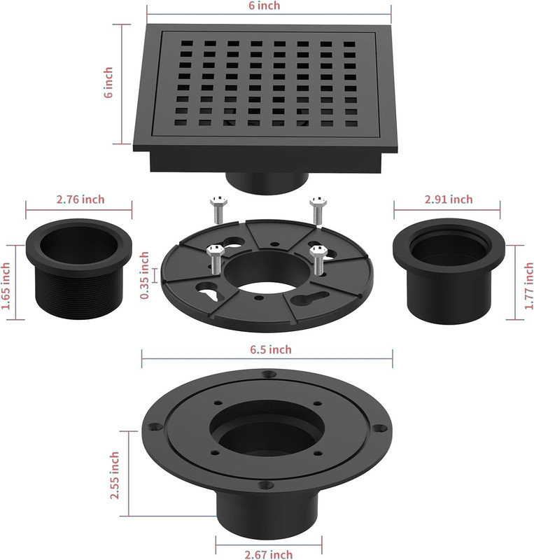 Square Shower Floor Drain