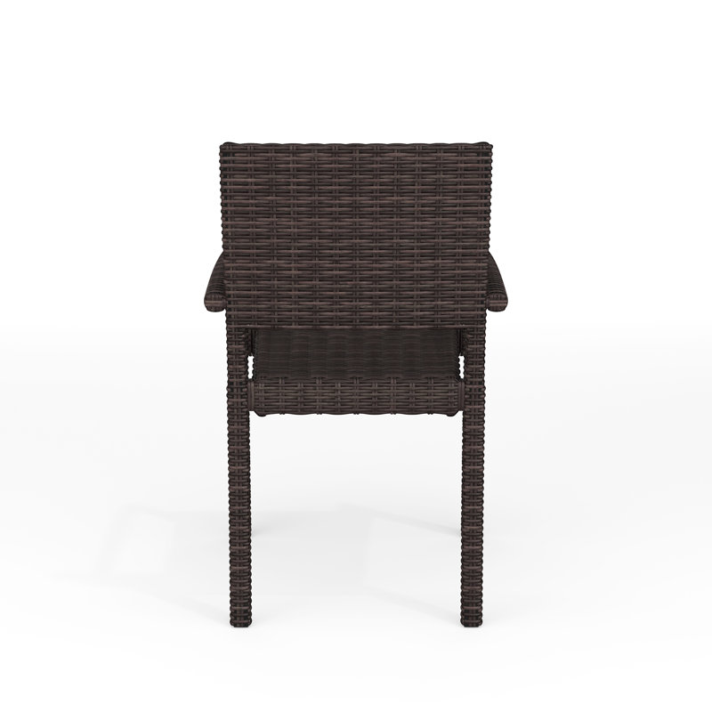 Fauteuils de salle à manger en rotin 2 pièces Martha Stewart Bedford, Brun