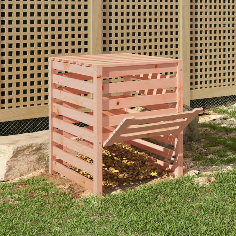 Anikka Solid Wood Stationary Composter, Tan, 63.5 W x 63.5 D x 77.5 Hcm