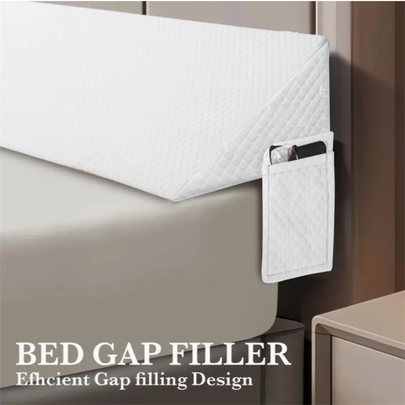 Air Layer Fabric Gap Pillow(White)Diamond-Shaped Pocket137*24.5*15Cm, White