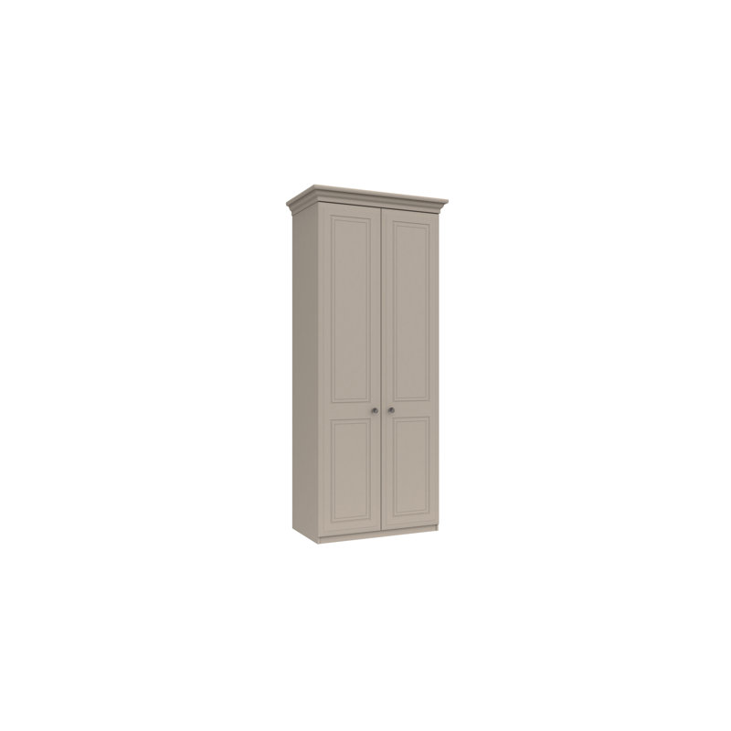 Warminster 2 Door Manufactured Wood Wardrobe, Fired Earth