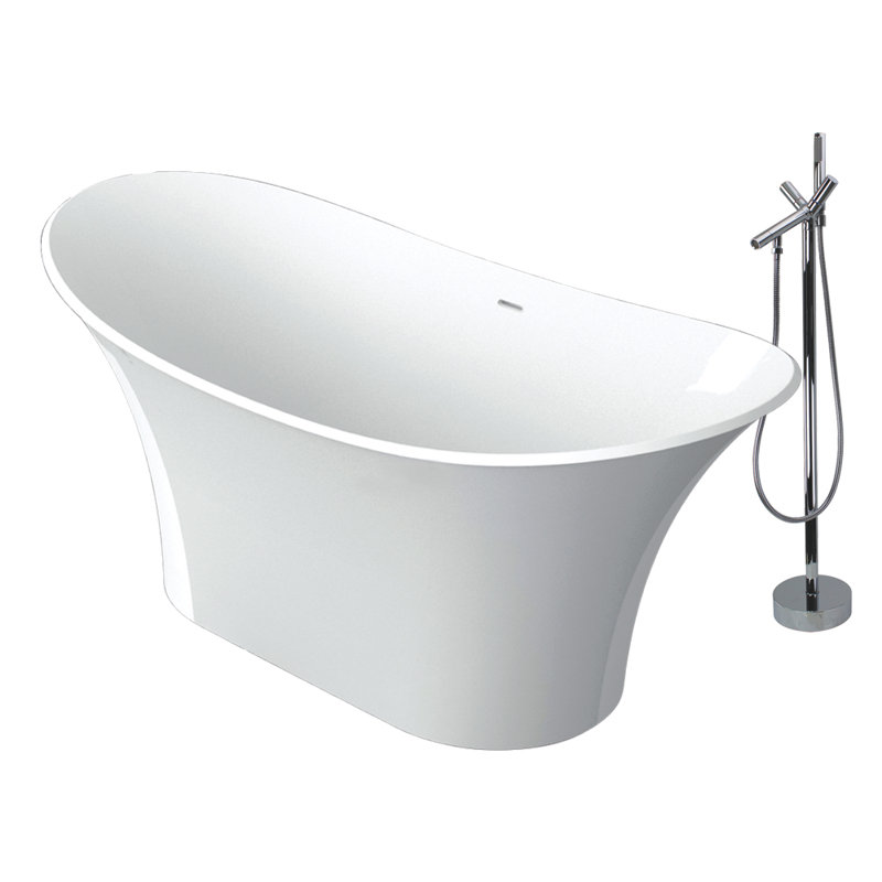 Baignoire de trempage autoportante 60 po. x 30 po. Anais