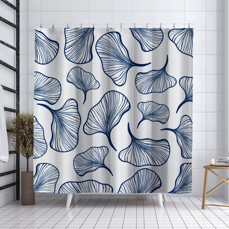 Rideau de douche Coco, Bleu marine