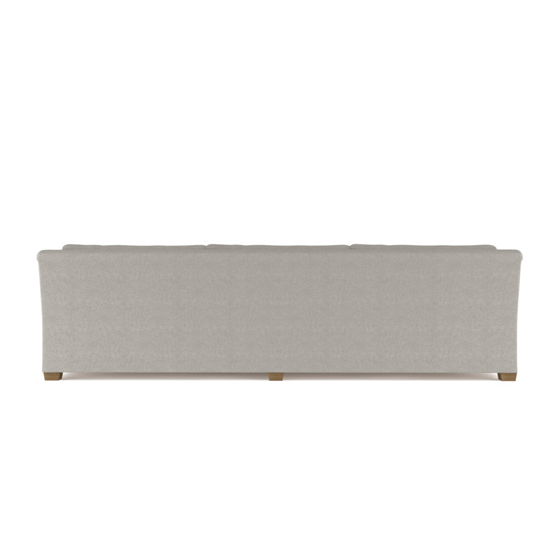Canapé Thompson, H 32 po x l 96 po x P 41 po, Lin à tissage carré argenté, Naturel