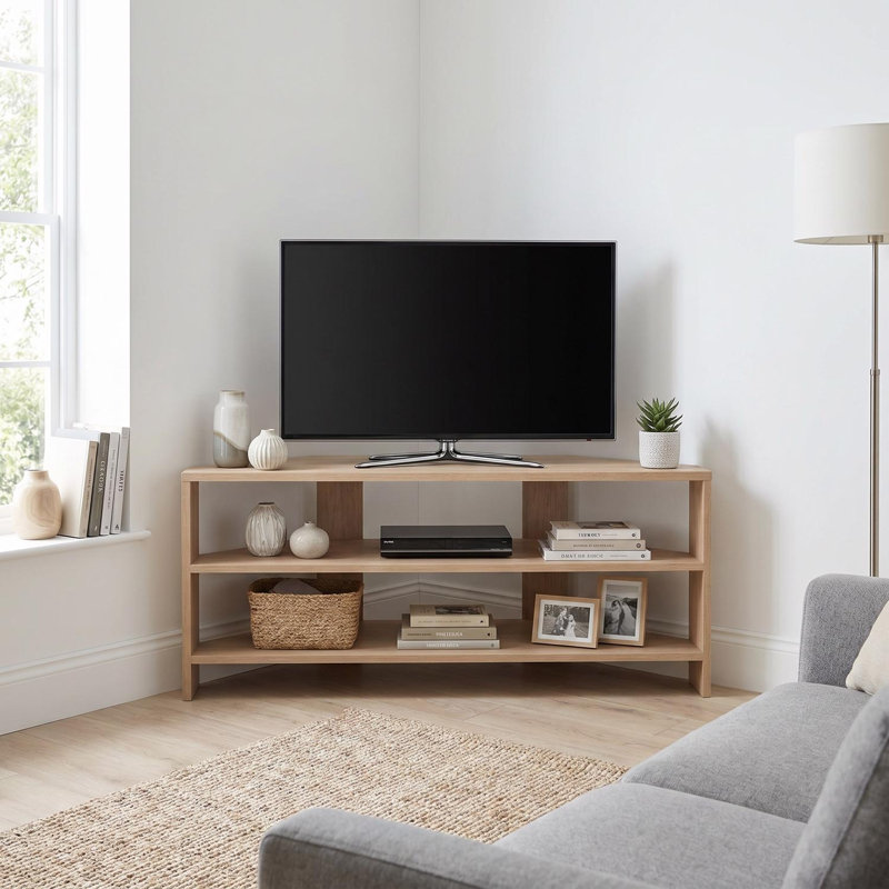 Unfinished TV Stand for TVs up to 32" with Fireplace Included