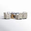 Amun Wicker 6 - Person Patio Conversation Set with Cushions