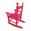 s Chaise berçante, rouge rosé envoûtant - pour tous les espaces intérieurs et extérieurs. Dossier en bois franc massif.
