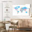 Carte du monde des pays pastel-792042714