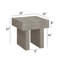 Table de bout rectangulaire brun-gris - Mobilier en bois pour le salon moderne