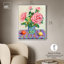 «Pink Mood», art mural boho pêche par Art Remedy-104352776-104352777