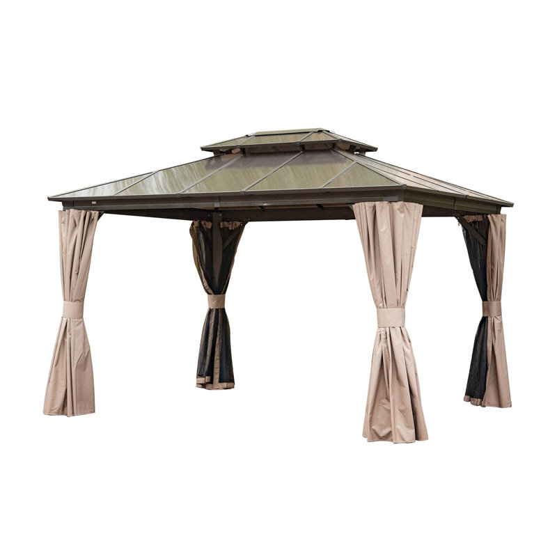 10'X12' Hardtop Gazebo, 109.08" H x 142.9" W x 117.3" D