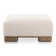 JUNE OTTOMAN PERFORMANCE FABRIC OATMEAL