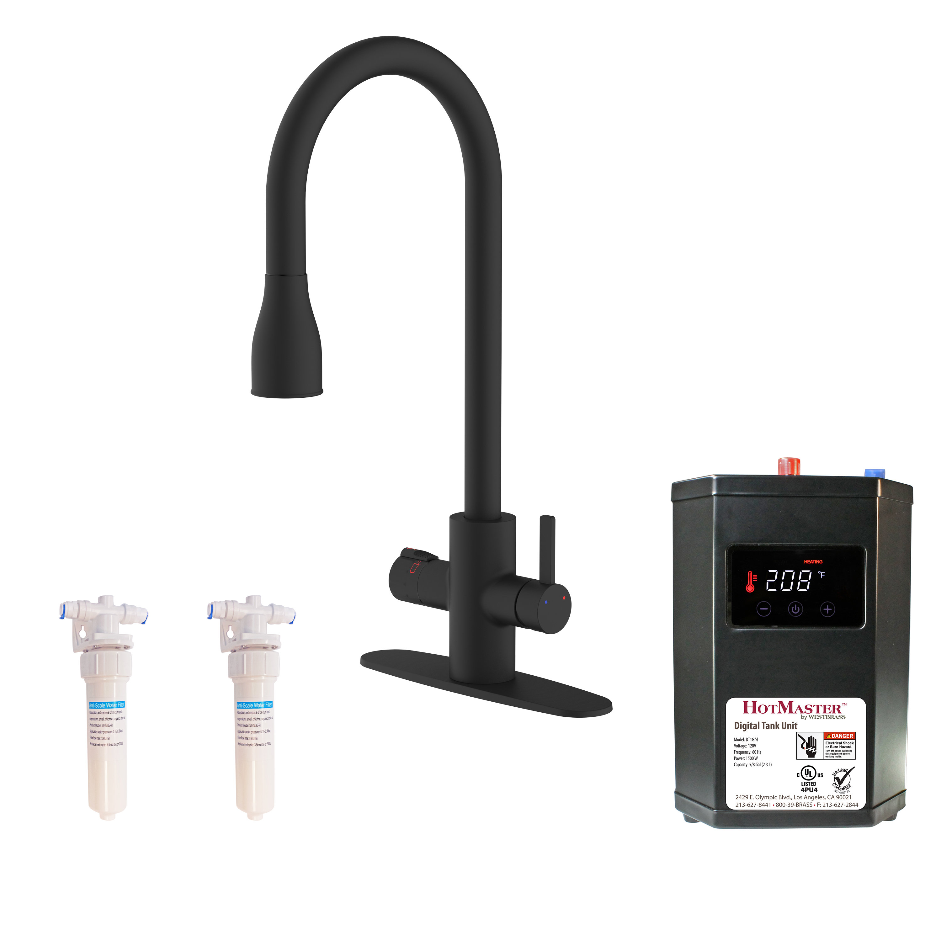 Westbrass Pull Down Spray Kitchen Faucet - Wayfair Canada