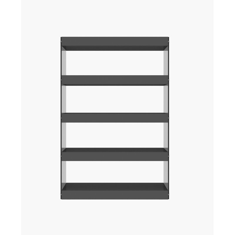 Thane Bookcase, Gray High Gloss
