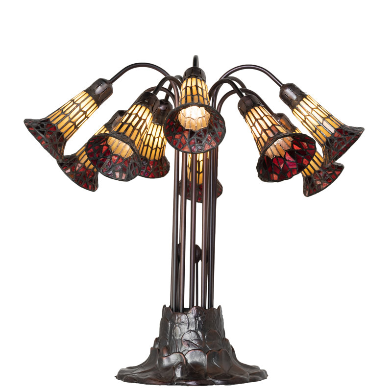 Pond Lily Table Lamp, Yellow/Red
