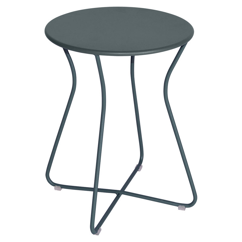 Cocotte Outdoor Round Side Table, Storm Gray