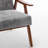 Accent Chair with Upholstery and Solid Wood Frame, Classic Mid-Century Modern Living Room Furniture for Extra Seating-2103972767