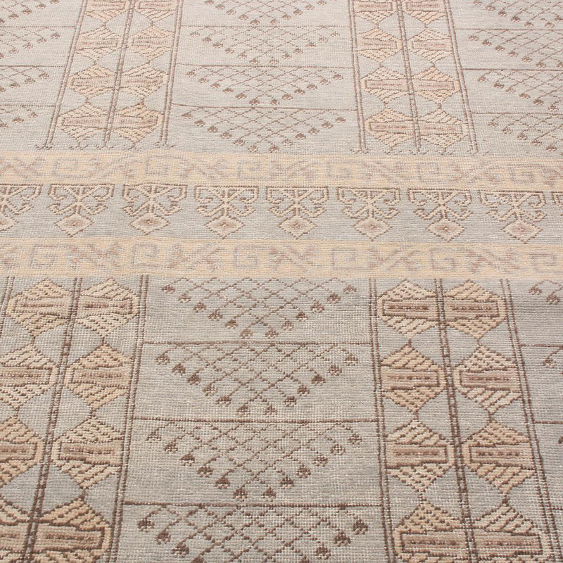 Distressed Homage Hand Knotted Wool Area Rug, Rectangle 12' x 15'