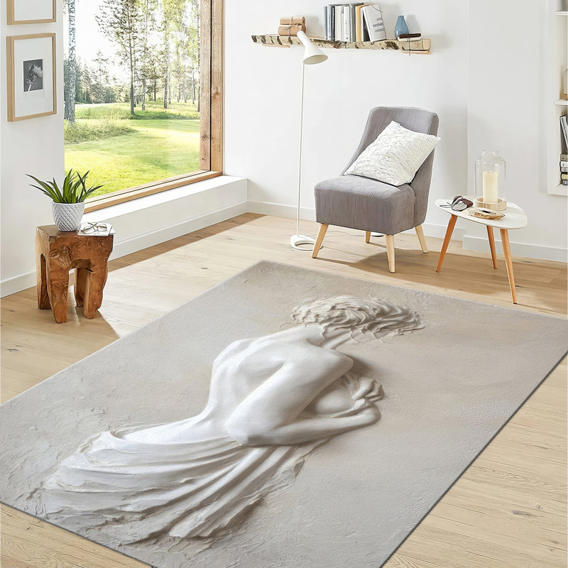Chic Floral Patterned With Pile Soft Printed Rug Featuring a Captivating Mix Hues for a Stylish Touch to Your Home Decor