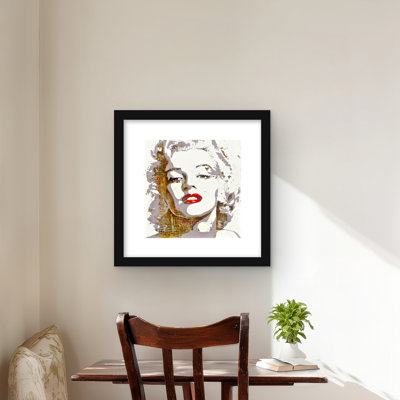 Marilyn Monroe typographie Pop Art, impression de chambre à coucher - décoration intérieure
