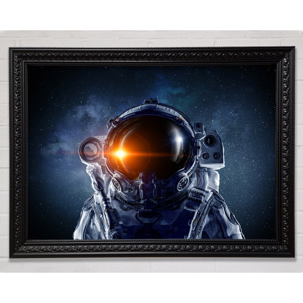 Ebern Designs Reflection Of The Sun Spaceman - Single Picture Frame Art ...