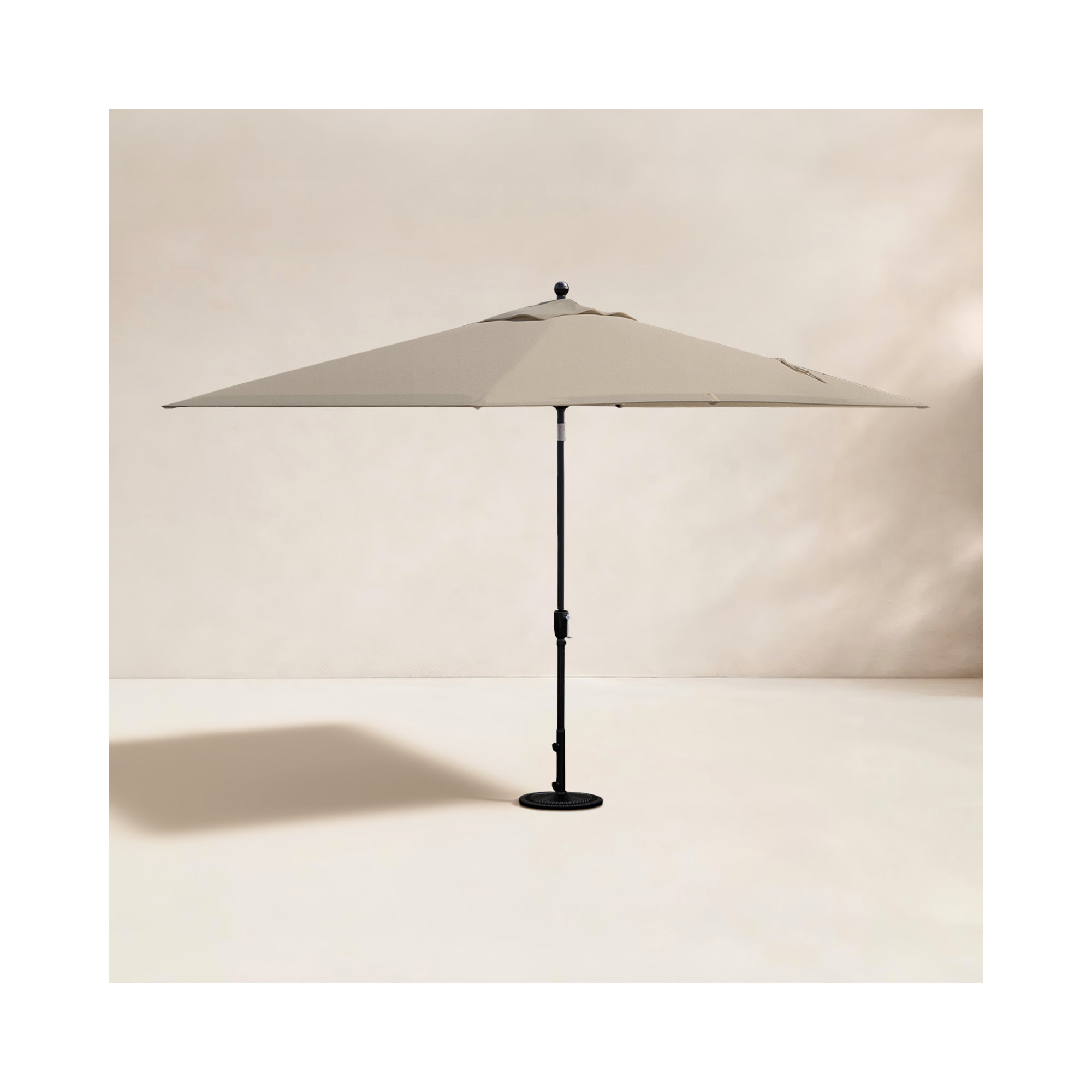 Launceston 78'' Outdoor Umbrella, Henna Solefin, Black