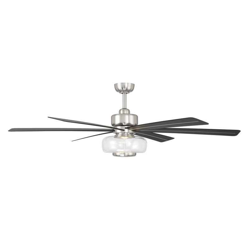 Ventilateur de plafond intelligent DEL 60 "5CCT Ligero, Nickel, Charbon